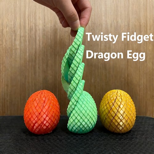 3d打印Slime  Ball Fidget Toy复活节圆形变形蛋史莱姆解压玩具球