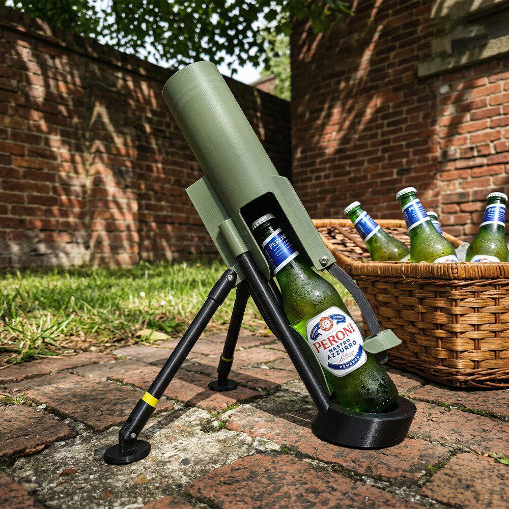 创意迫击炮啤酒开瓶器烧烤摊饭店酒吧聚会搞笑桌面发射式开瓶器