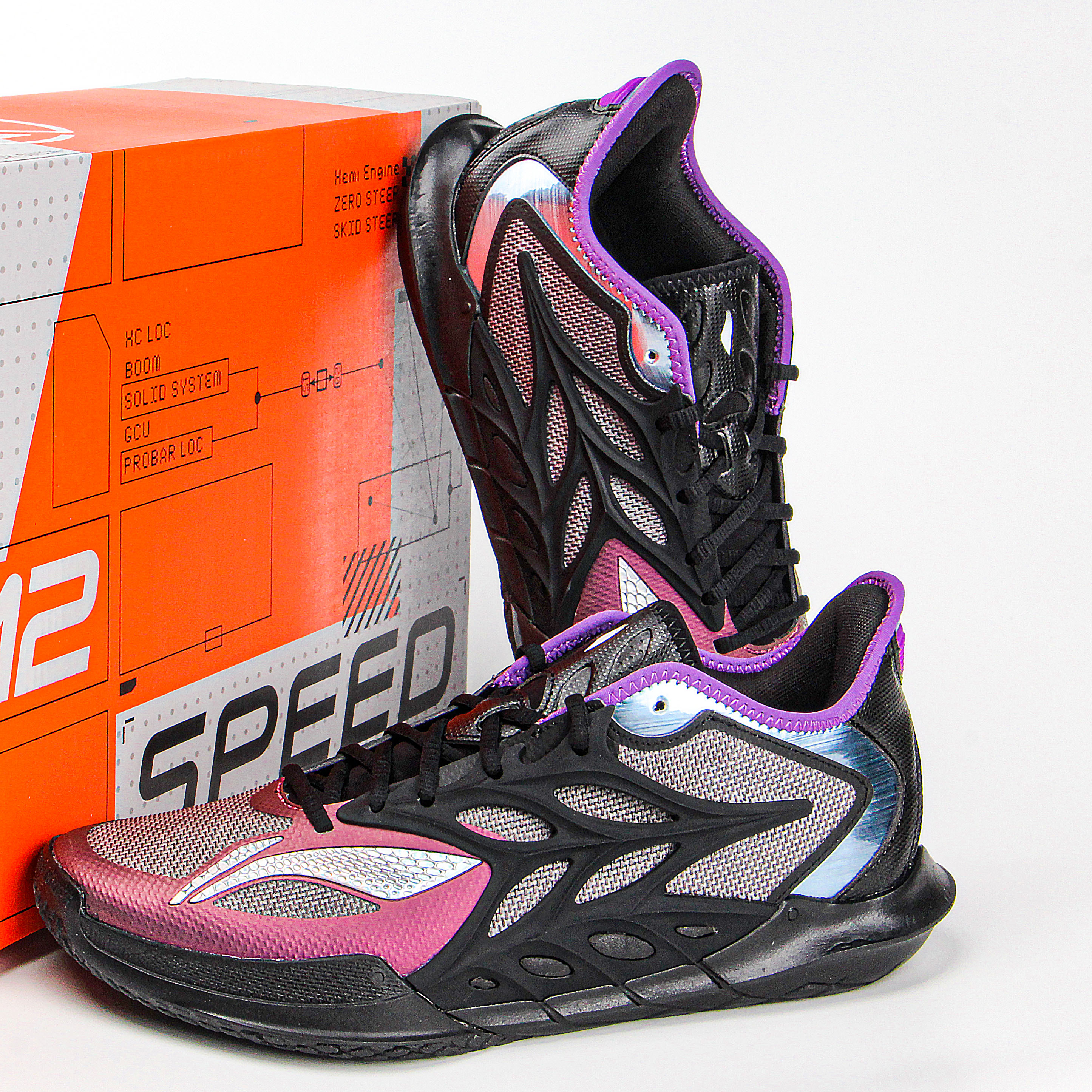 李宁闪击12篮球鞋男回弹减震耐磨