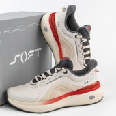 男2025新款 SOFT PLUS 李宁运动鞋 2反光缓震防水潮流休闲鞋 AGLV083