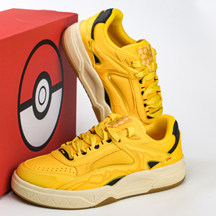 李宁休闲鞋2026新款惟吾宝可梦联名皮卡丘男女情侣运动鞋 AGCW169