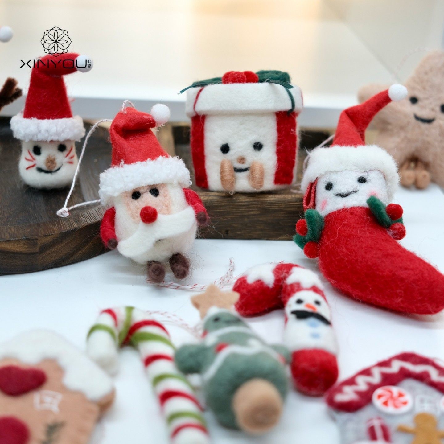 【心悠】圣诞卡通可爱立体雪人拐杖创意笑脸星星毛毡礼物装饰挂件,节庆用品/礼品,圣诞装饰品,淘宝优惠券,粉丝福利购,淘宝优惠卷