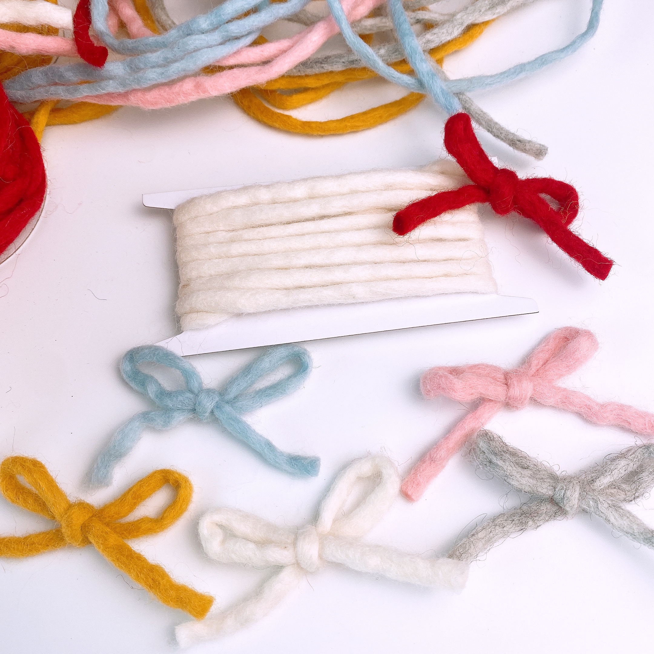 心悠圣诞6mm毛呢织带节日装饰品