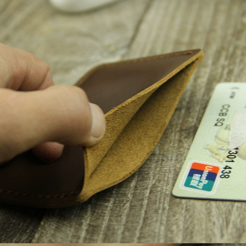 Маленький защитный чехол ручной работы, кожаный мультяшный чехол для проездного и картхолдер