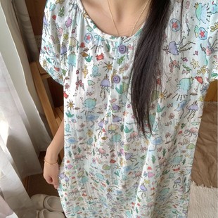 家居服长睡裙2025夏季 A类全棉纯棉双层婴儿纱布睡衣女薄夏天新款