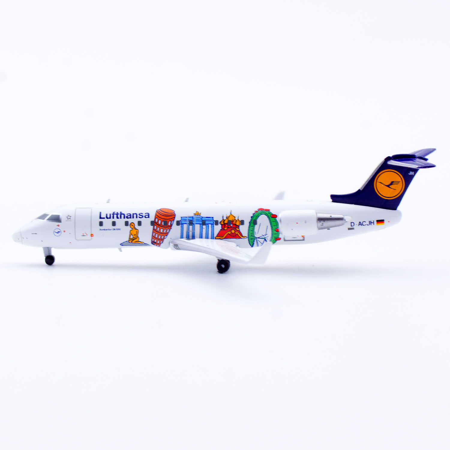 德国汉莎航空CRJ合金模型