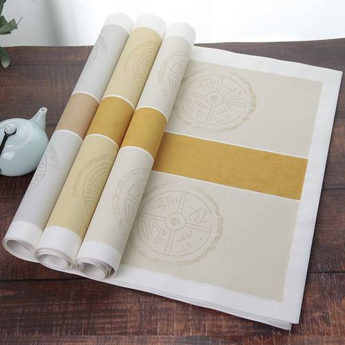 六尺对开复古蜡染宣纸对联