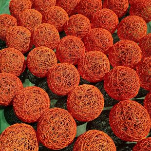 工艺 50藤编大灯笼球 白藤球 节日布置吊挂装饰藤球