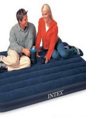 原装68758深蓝植绒双人充气床 空气床