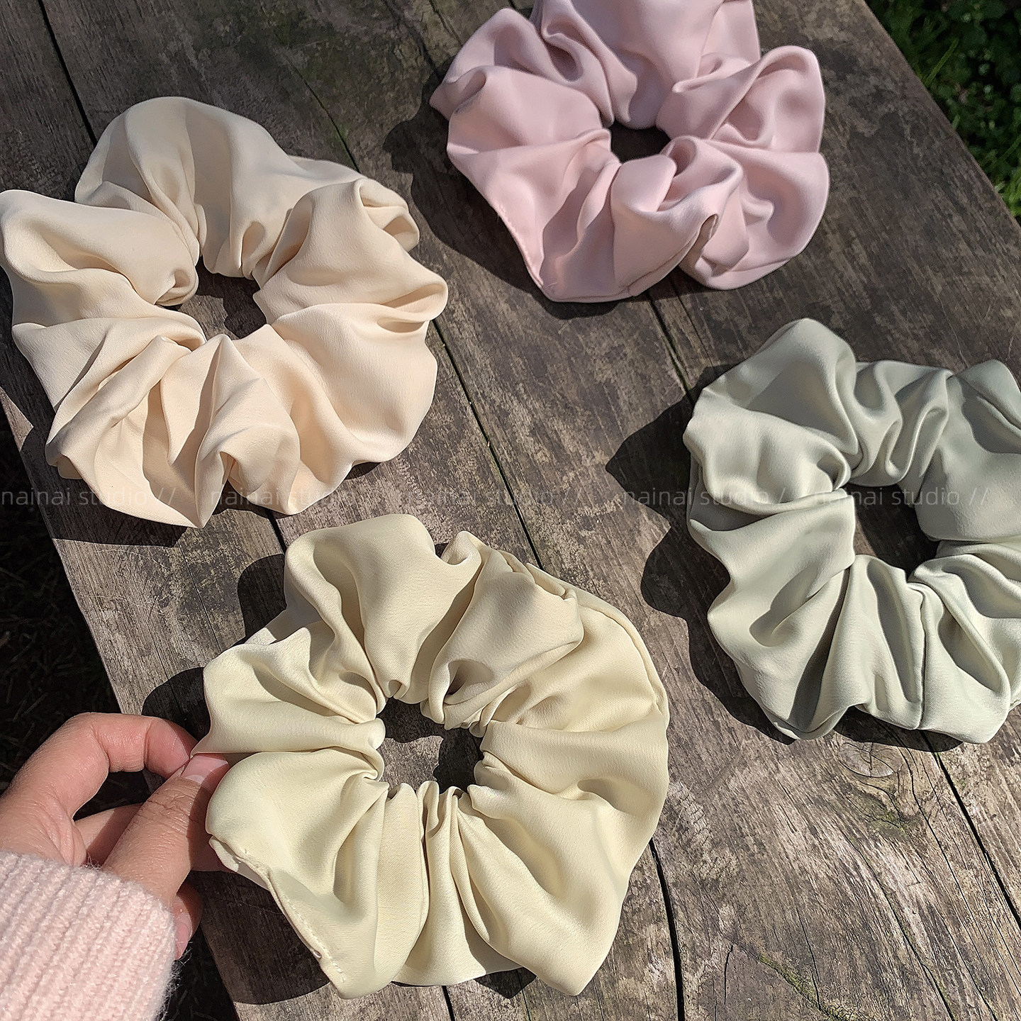 彩色缎面大肠发圈~2026春夏季新款丸子头发绳扎头发橡皮筋头绳女