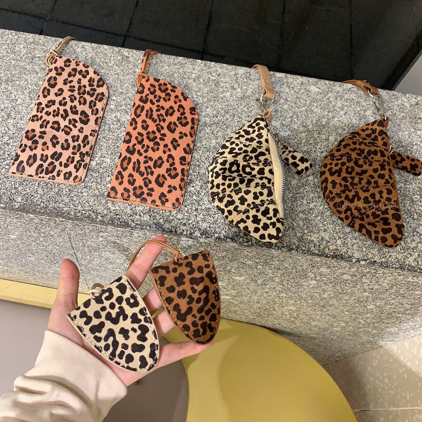 豹纹系列！眼镜挂绳+牛角包~Y2K千禧辣妹风挂脖项链毛衣链卫衣链