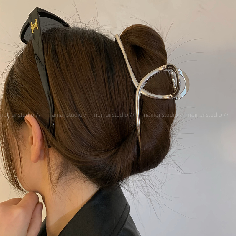 超大号！交叉简约金属抓夹