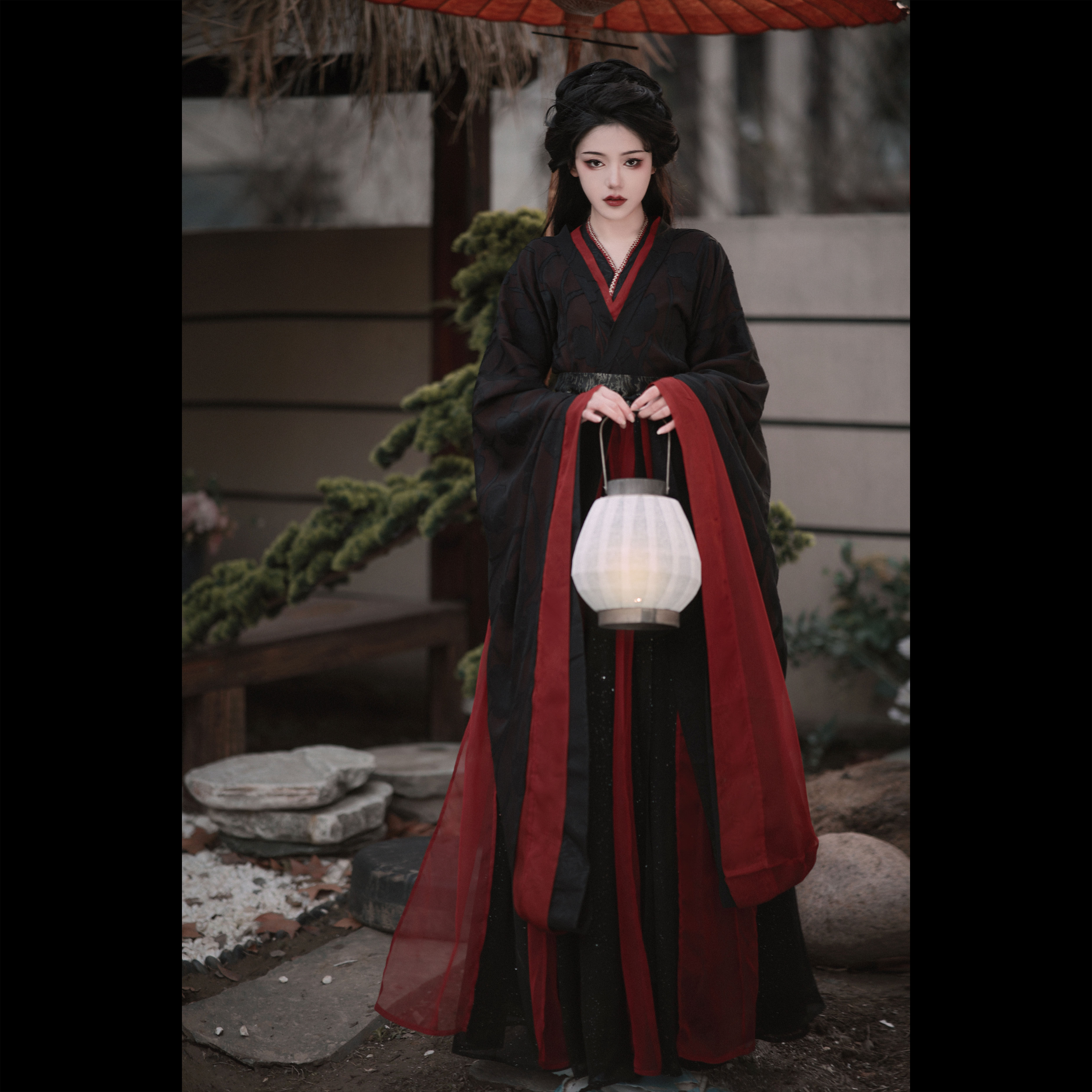 宴山亭原创汉服 烬无霜 南北朝大袖襦一片式双层破裙 现货