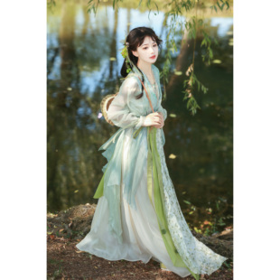 宴山亭原创汉服 玉灵儿 小师妹江湖风汉元素对穿交松紧裙