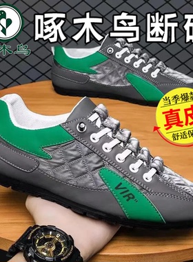 啄木鸟运动鞋男士新款透气舒适休闲帆布鞋轻便时尚潮流平底板鞋tb