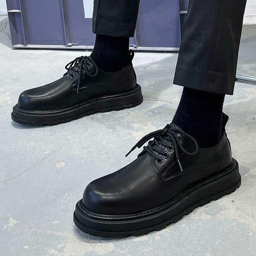 商务正装皮鞋圆头皮鞋英伦风