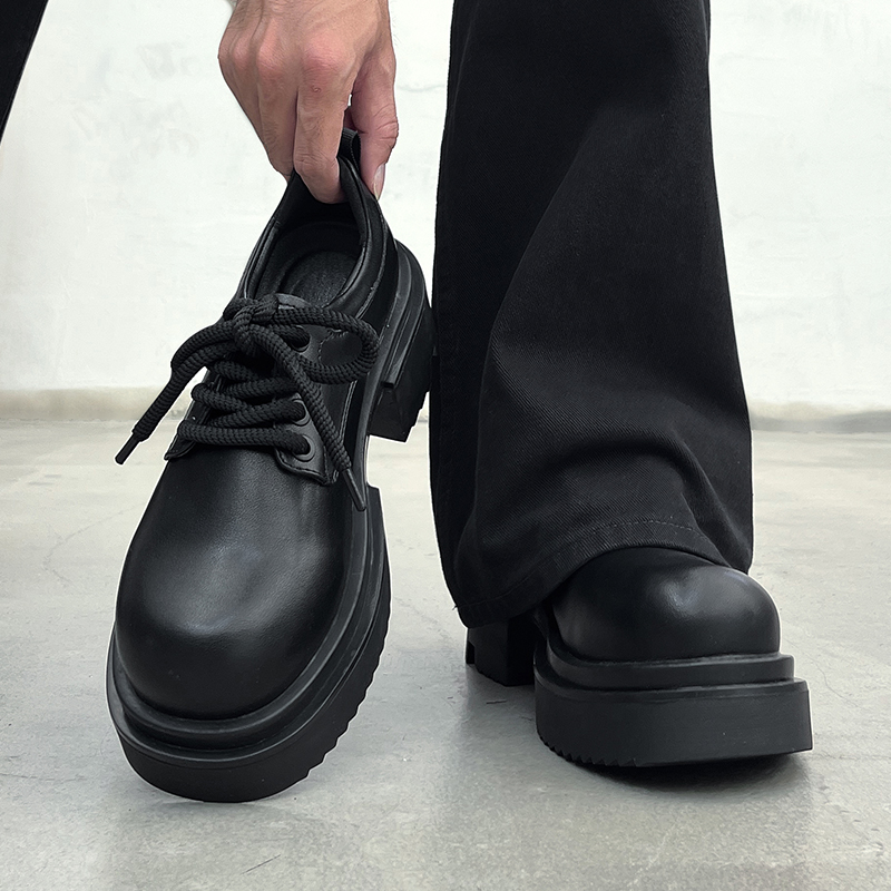 大头德比鞋男生cleanfit圆头