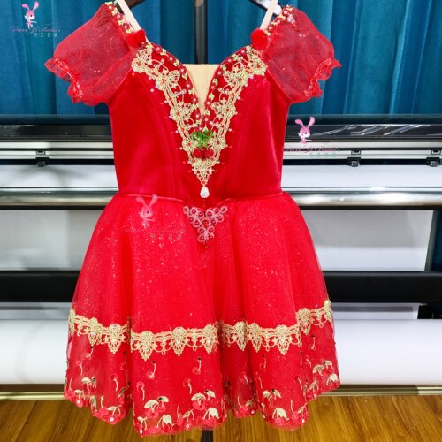 丹艺芭蕾舞服萝卜缨子长纱裙表演服比赛服演出服GDC舞台专业定制