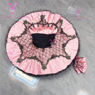 丹艺芭蕾tutu盘裙藏蓝色海盗比赛演出服成人儿童舞台裙专业定制