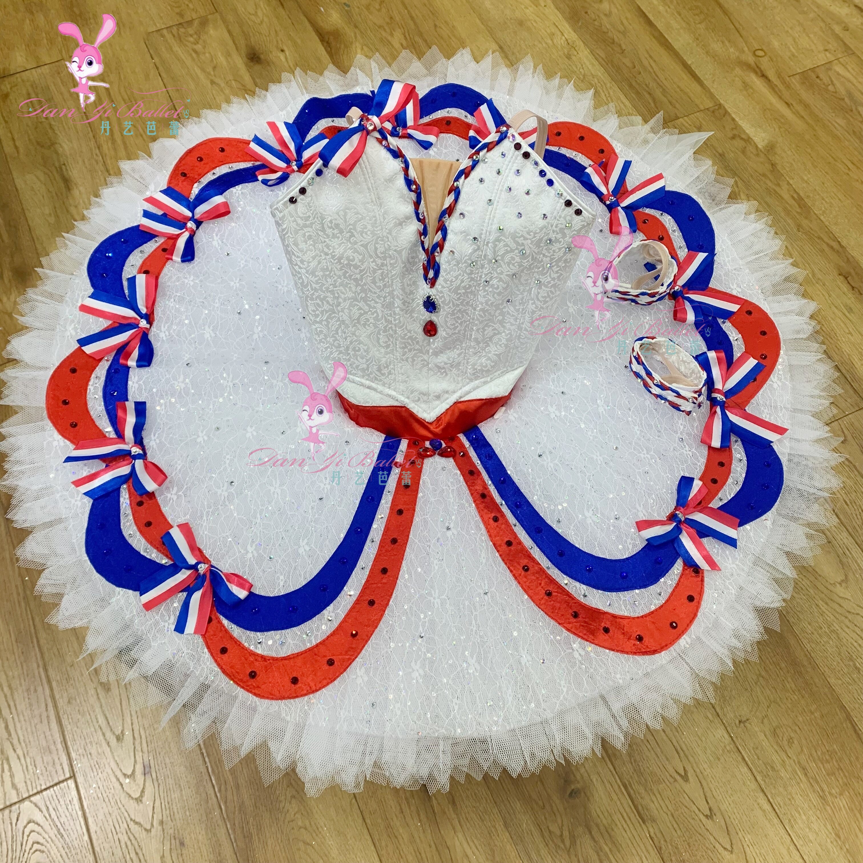 丹艺芭蕾舞服巴黎火焰盘裙tutu表演服比赛服演出服专业定制