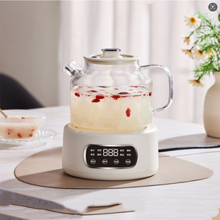 220V110V伏养生壶玻璃煮茶器电热水壶黑花茶煮茶壶出口北美加日台