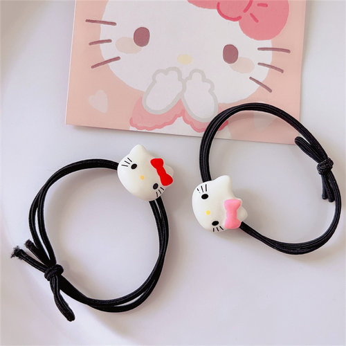 发圈甜美情侣皮筋送男友手链两用