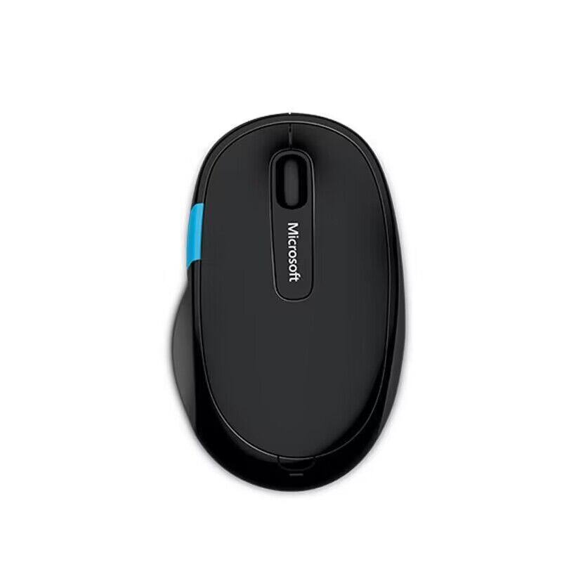 微软 Sculpt Ergonomic 人体工学无线蓝影舒适家用办公馒头鼠标