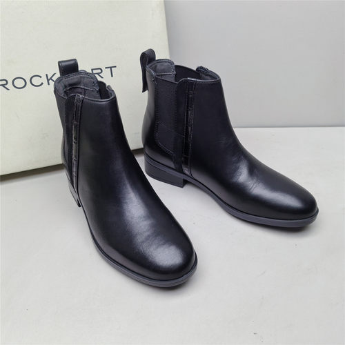 Rockport/乐步正品撤柜亏本清仓休闲时尚牛皮女秋冬套筒短靴M版