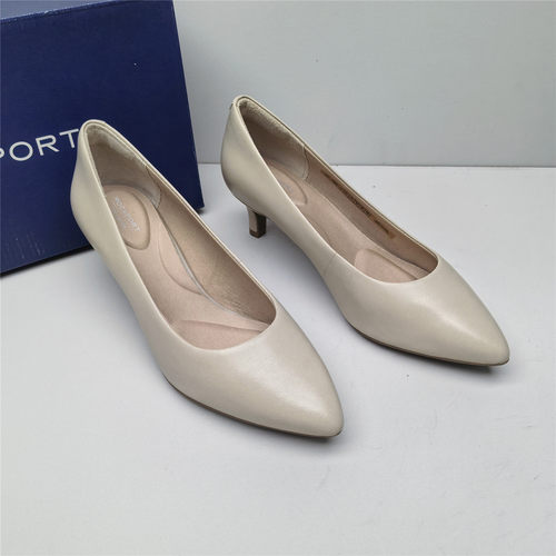 Rockport/乐步撤柜正品换季清仓牛皮尖头浅口通勤风舒适时装女鞋