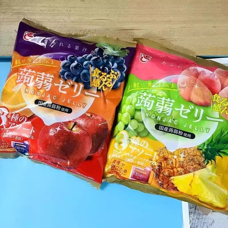 日本进口ACE蒟蒻水果味可吸果冻多种混装混合口味儿童休闲零食