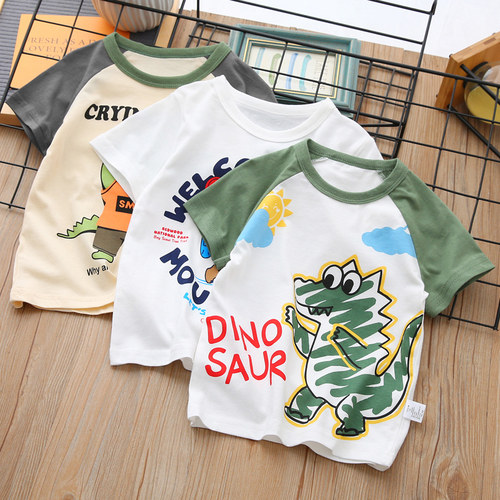 卡通纯棉儿童短袖T恤薄款夏季