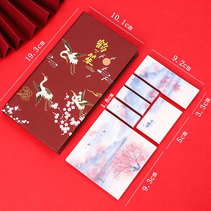 중국 스타일 선물 상자 스티커 메모 벗겨낼 수 있는 메모지 펩시 스티커 메모장 스티커 메시지 스티커 N번 스티커