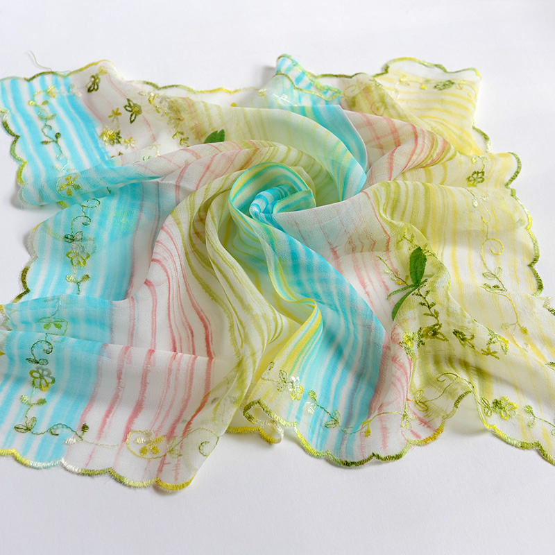 100%桑蚕丝真丝巾围巾领巾小方巾