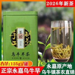 乌牛早茶2026新茶全嫩芽浓香型高山茶叶龙井茶明前绿茶春茶扁形茶