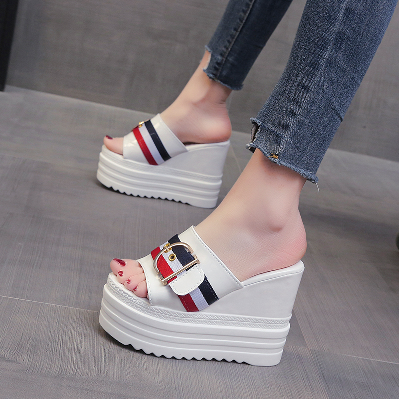 12cm超高跟凉拖鞋百搭时尚