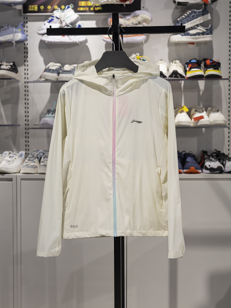 Li-Ning qadın idman plaş və günəşdən qoruyucu nazik gödəkçə