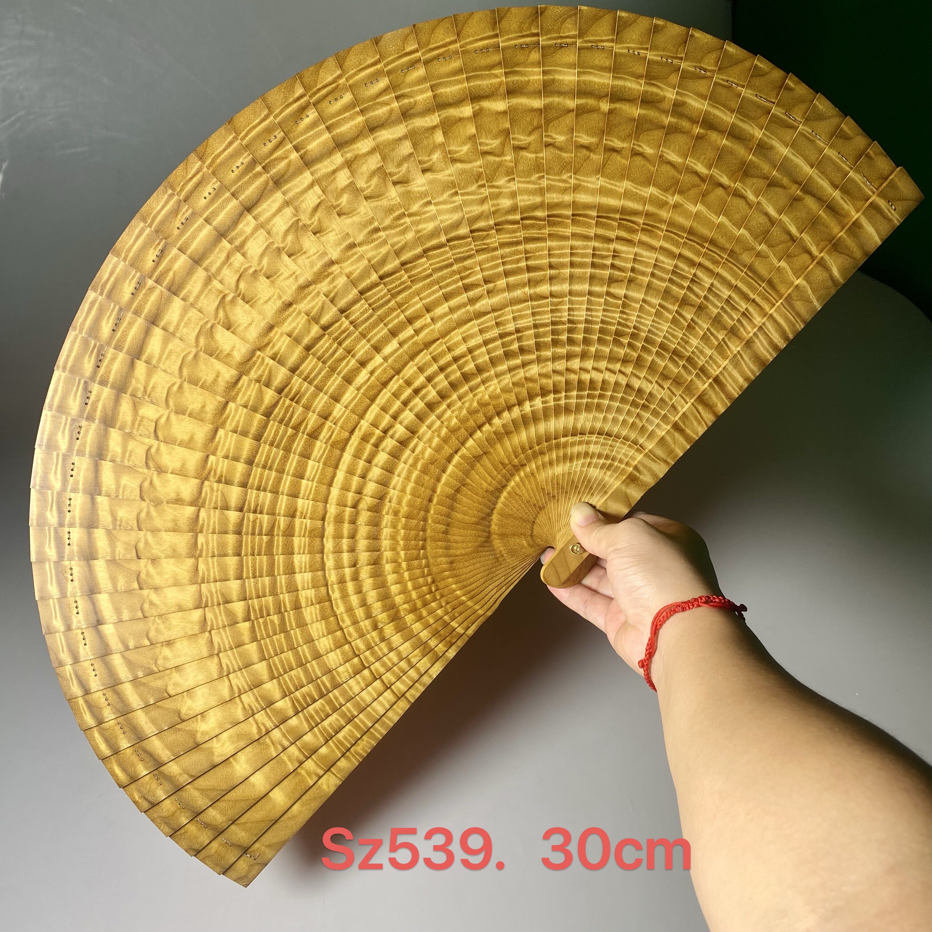 金丝楠木苏扇中国风30cm实木折扇