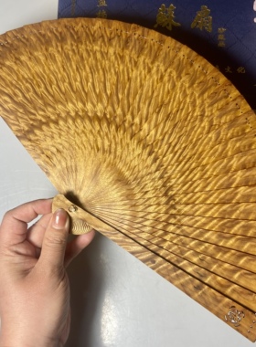 金丝楠木中国风折扇汉服配饰苏扇
