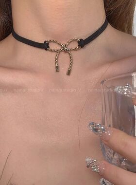 黑色蝴蝶结choker~暗黑风