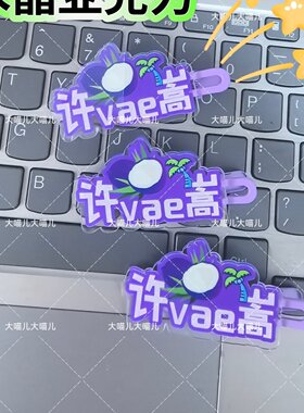 许嵩文字趣味发夹创意可爱发卡刘海搞怪鸭嘴周发夹