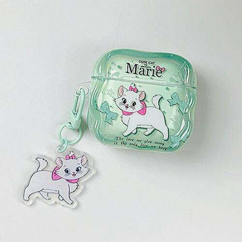 ins可爱绿色星星蝴蝶结玛丽猫airpods4代保护套airpod3适用苹果pro3耳机壳二代无线蓝牙1第三代2代外壳