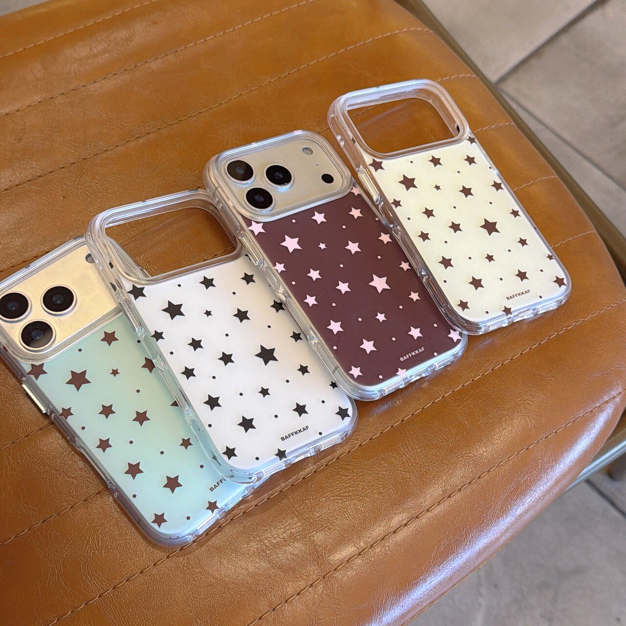 韩风ins小清新简约纯色五角星适用苹果17promax手机壳ip