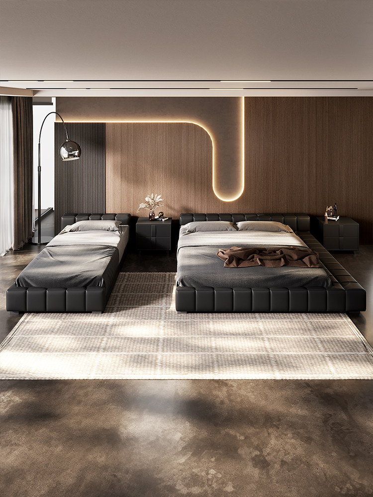 Italian Minimalist Family Bed 3m Extra Large Master Bed - Taobao product photo 4