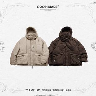 现货 GOOPiMADE 3M Thinsulate Parka VI-F6M 孤僻棉服夹克外套