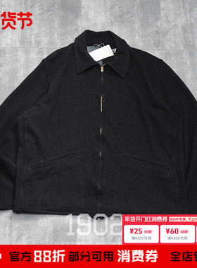 现货 COMOLI 25ss Wool Shorts Jacket 日产和纸羊毛拉链针织开衫