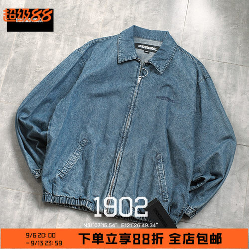 NEIGHBORHOOD拉链牛仔夹克外套