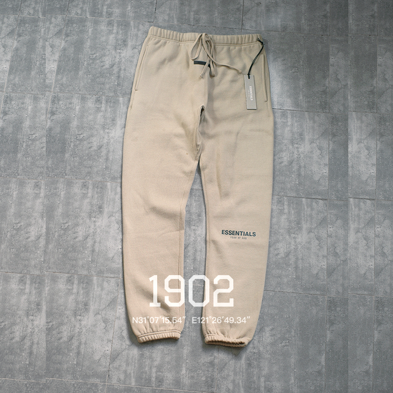 现货 FOG Essentials 21SS 21FW抽绳反光加绒运动长