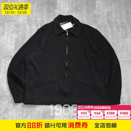 现货 COMOLI 25ss Wool Shorts Jacket 日产和纸羊毛拉链针织开衫