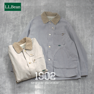 COAT 现货 FIELD 25SS 复古水洗帆布谷仓狩猎夹克 L.L.BEAN