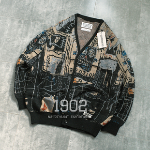 BASQUIAT MARIA 艺术家 巴斯奎特联名款 毛衣 现货 针织开衫 WACKO